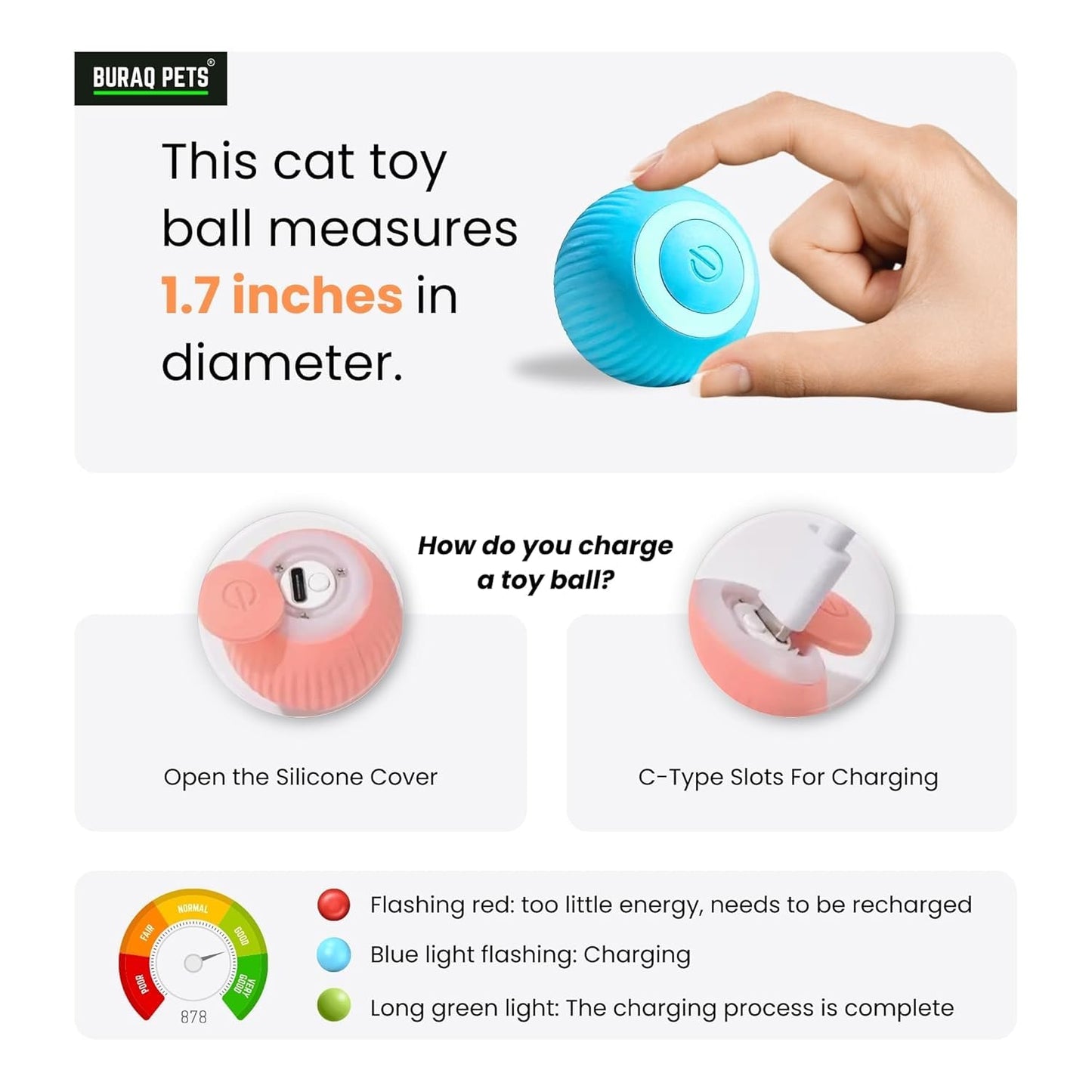 PawChase 360 Gravity Ball